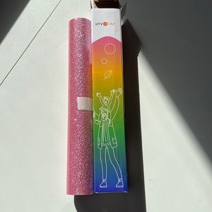 Pink Glitter HTV Vinyl